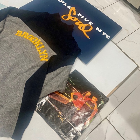 TRIPLE FIVE SOUL Vintage Slim Fit Brooklyn Sweater Top Sz 3X - Picture 9 of 14